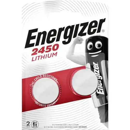 Knopfzelle Energizer CR2450 Batterien, Lithium, 2 Stück