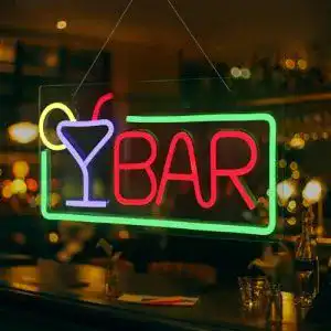 Neon-Schild FITNATE Neon Sign, Acryl Barschild, USB Powered Bar