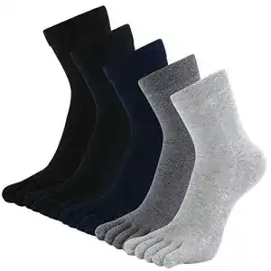 Zehensocken Herren LOFIR 5 Finger Socken aus Baumwolle Sport