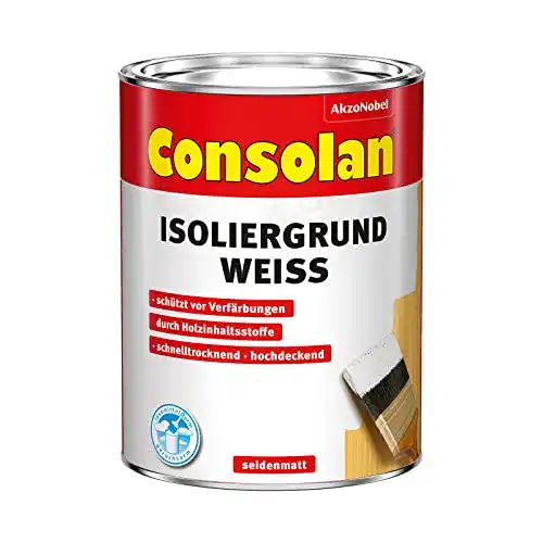 Holzgrundierung Akzo Nobel 5l Consolan Isoliergrund weiß