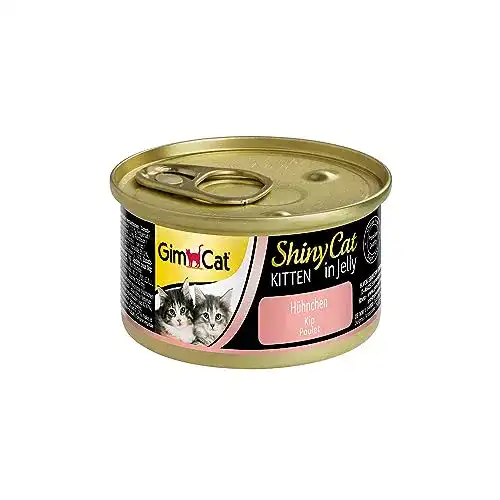 Kittenfutter GimCat ShinyCat Kitten in Jelly Hühnchen 24 Dosen