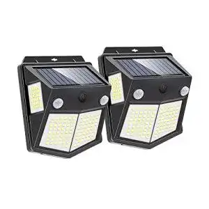 Bewegungsmelder außen Batterie MEWTWO Solarlampen 160 LED