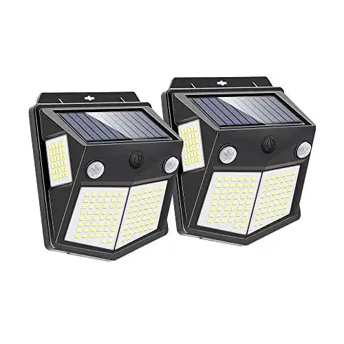 Bewegungsmelder außen Batterie MEWTWO Solarlampen 160 LED