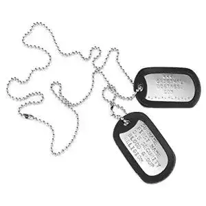 Erkennungsmarken ANDREW Original-DogTags personalisiert