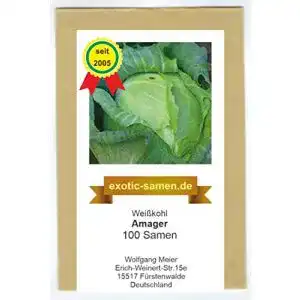 Weißkohl-Samen exotic-samen Weißkohl, Amager, 100 Samen
