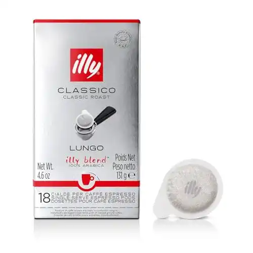 Illy-Kaffee Illy ESE Kaffeepads Classico Lungo, für E.S.E – Systeme