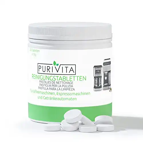 Die beste Reinigungstabletten Kaffeevollautomat Purivita 200 Stück 2026 Test Bestseller Reinigungstabletten Kaffeevollautomat Purivita 200 Stück