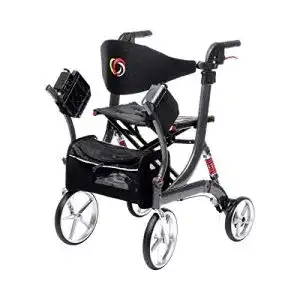 Rollator-Rollstuhl-Kombination hochwertig