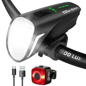 Fahrradscheinwerfer mit Fernlicht Gardien LED Fahrradlicht Set