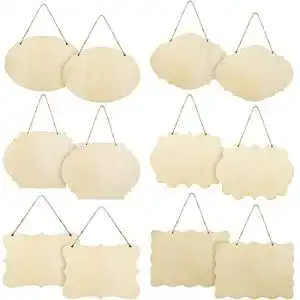 Holzschild MULINHAI Unfertiges Blanko ，12 Stück