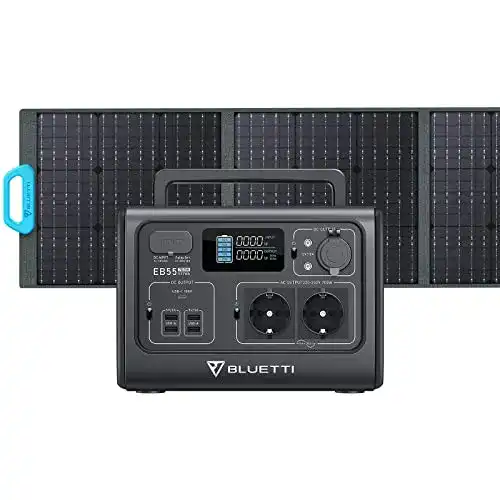 Balkonkraftwerk BLUETTI Solar Generator EB55 mit PV200