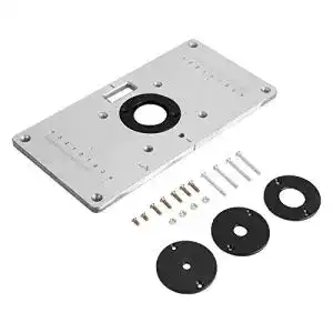 Einlegeplatte Oberfräse GOTOTOP Aluminium, 235x120x8mm