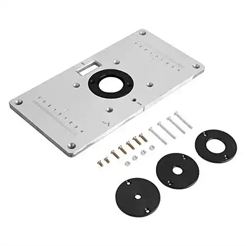 Einlegeplatte Oberfräse GOTOTOP Aluminium, 235x120x8mm