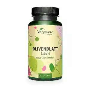 Olivenblattextrakt Vegavero Kapseln ® 40% OLEUROPEIN, 90 Kaps.