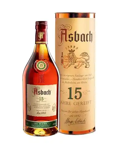 Weinbrand Asbach 15 Jahre in Geschenkpackung (1 x 0.7 l)