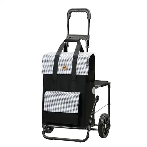 Einkaufstrolley mit Sitz Andersen SHOPPER MANUFAKTUR 49 Liter