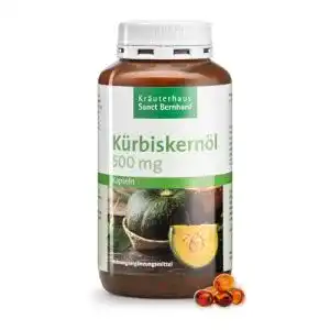 Kürbiskern-Kapseln Kräuterhaus Sanct Bernhard, 400 Kapseln