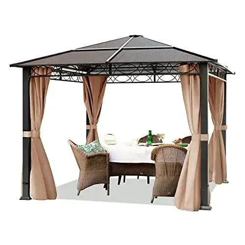 Gartenpavillon TOOLPORT 3×3 m wasserdicht ALU Deluxe Pavillon