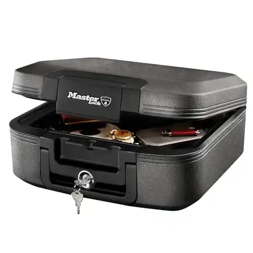 Feuerfeste Geldkassette Master Lock, Medium, Schlüsselschloss