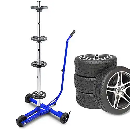 Felgenbaum ms-point BITUXX® Stabiler fahrbarer Reifenwagen