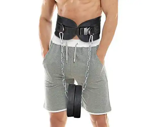 Dip-Gürtel HemeraPhit Dipgürtel mit Kette Bodybuilding