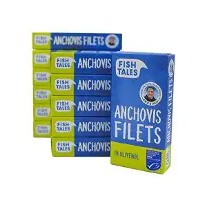 Sardellenfilet Fish Tales MSC-Anchovis-Filets in Olivenöl, 12 Dosen