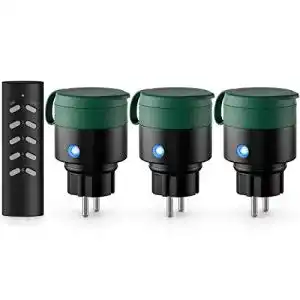 Funksteckdose außen deleyCON Outdoor Funksteckdosen Set 3+1