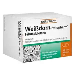 Weißdornpräparate Ratiopharm Weißdorn-Filmtabletten, 100 St.