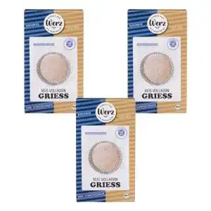 Grieß Werz Reis- glutenfrei, 3er Pack (3 x 250 g Packung) – Bio
