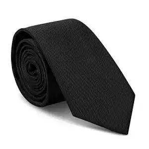 Schwarze Krawatte URAQT Herren Krawatten, Klassische Schmal