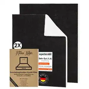 Aktivkohlefilter Dunstabzugshaube Kitchen Helpis ® 2 Filter