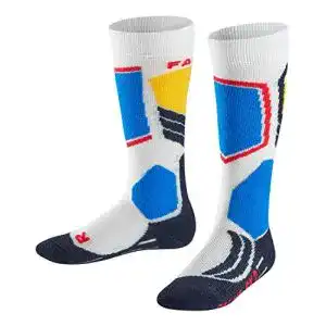 Skisocken FALKE Kinder SK2 K KH, 1 er Pack, Weiß (Off-White 2044)