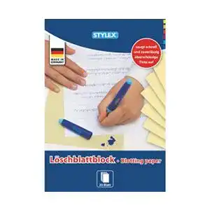 Löschpapier Stylex Löschblattblock, A5, 20 Blatt