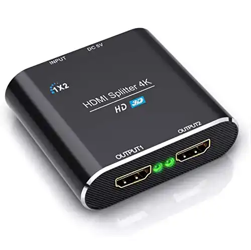 HDMI-Splitter 1 in 2 out ABLEWE HDMI Splitter, Aluminium