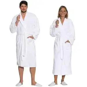Bademantel Unisex ZOLLNER Bademantel, Damen und Herren, Baumwolle