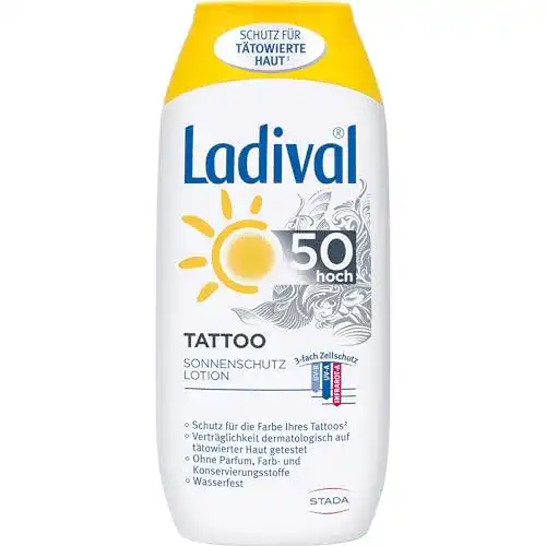 Ladival-Sonnencreme STADA Ladival Tattoo Lotion 50 hoch, 200 ml