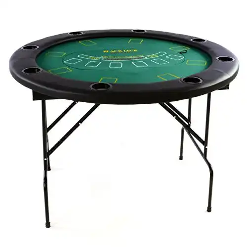 Pokertisch Nexos Profi Casino klappbar Rund Ø 120 cm; 4 in 1