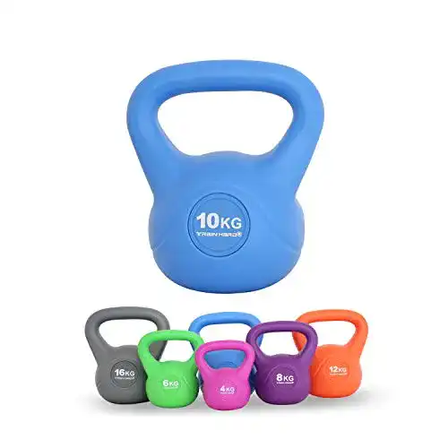 Kettlebell (10 kg) Train Hard Kettlebell 10 KG Hellblau