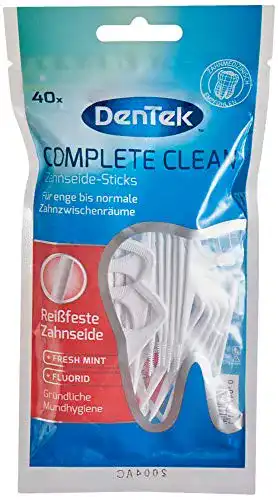 Zahnseide DenTek Complete Clean Sticks, reißfest, 40 Stk.