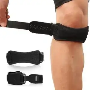 Patellabandage AGPTEK 2 x Patellasehnenbandage mit Silikagel