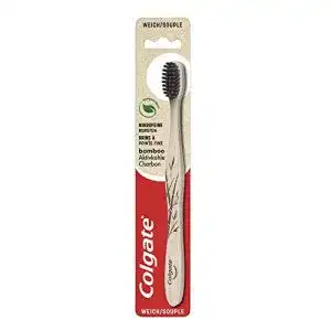 Bambus-Zahnbürste COLGATE Bamboo Aktivkohle, weich