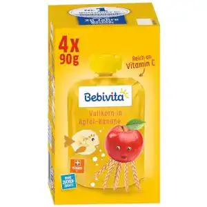 Quetschies Bebivita Kinder-Spaß Frucht und Getreide, 4 x 4 x 90 g