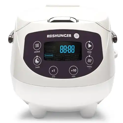 Reiskocher (klein) Reishunger Digitaler Mini Reiskocher, 8 Prog.