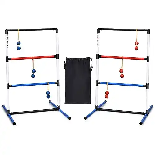 Leitergolf COSTWAY 2er Set Wurfspiel, Laddergolf Score-Tracker