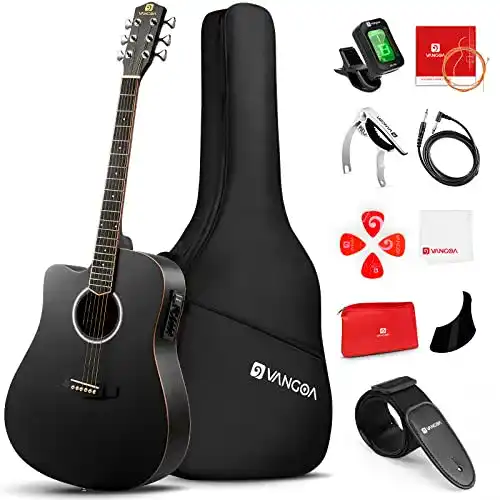 Linkshänder-Gitarre vangoa 4/4 Linkshändig Gitarre Elektro