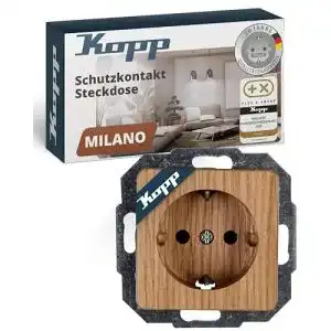 Kopp-Steckdosen Kopp 914830089 Milano Eiche-Natur