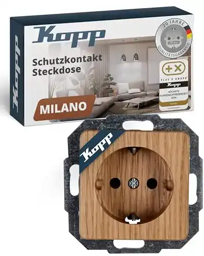 Kopp-Steckdosen Kopp 914830089 Milano Eiche-Natur