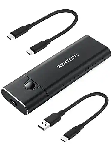 NVMe-USB-Adapter RSHTECH Aluminum M.2 NVMe SATA SSD