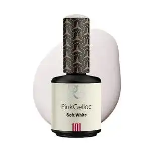 Weißer Nagellack PG Pink Gellac, 15 ml für UV LED Lampe