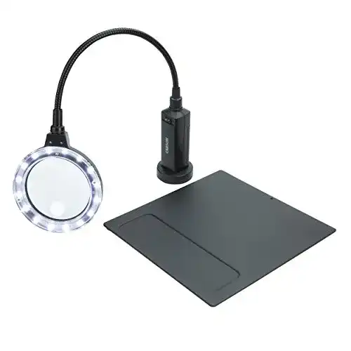 Standlupe Carson Optical CP-90EU MagniFlex Pro 2X Tischlupe